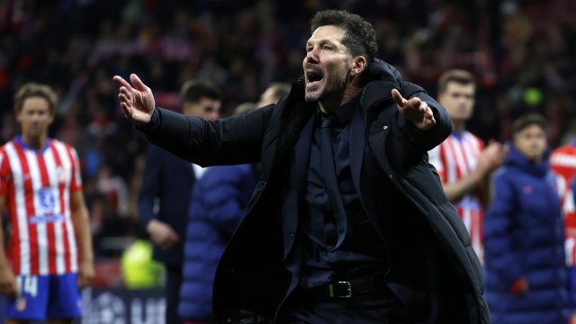 Diego Simeone avec l'Atletico de Madrid