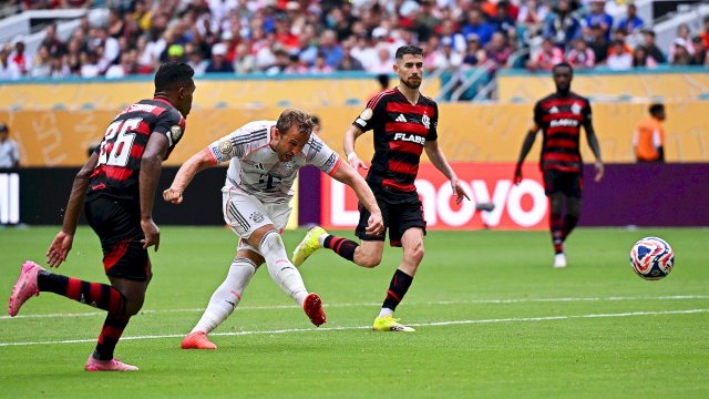 Kane (Bayern Munich) qui marque face à Flamengo