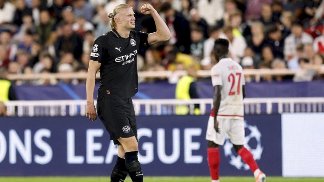 Haaland (Manchester City) contre l'AS Monaco