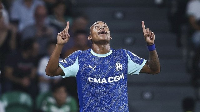 Igor Paixao (Olympique de Marseille) contre le Sporting CP
