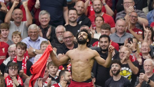 Mohamed Salah buteur avec Liverpool contre Crystal Palace 