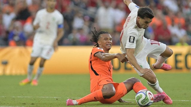 Nathan Aké (Pays-Bas) et Brahim Diaz (Maroc)