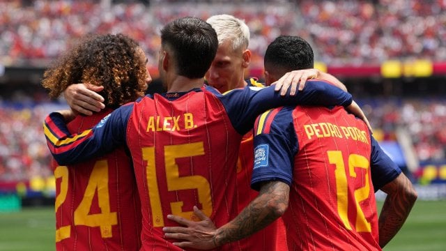 Les joueurs de la Roja contre l'Autriche
