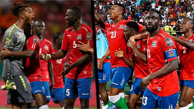 Les joueurs de la Gambie sont impressionnants lors de la CAN 2021