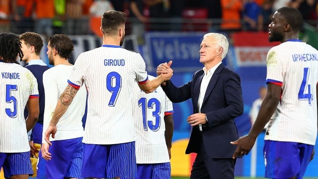 Olivier Giroud et Deschamps