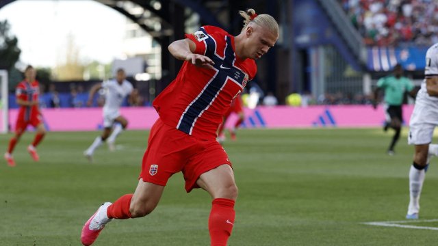 Erling Haaland avec la Norvège