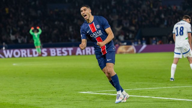 Achraf Hakimi, auteur de l'égalisation pour le PSG