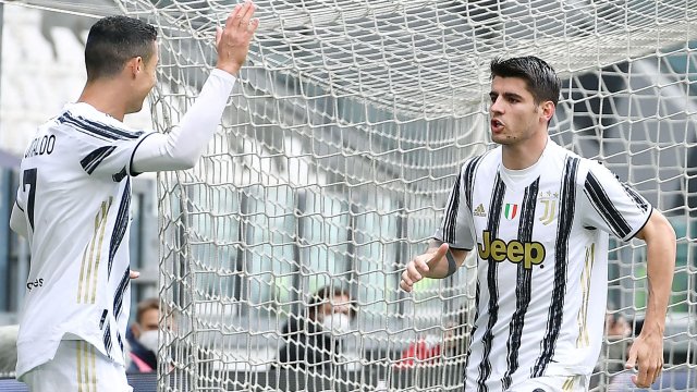 Cristiano Ronaldo et Alvaro Morata