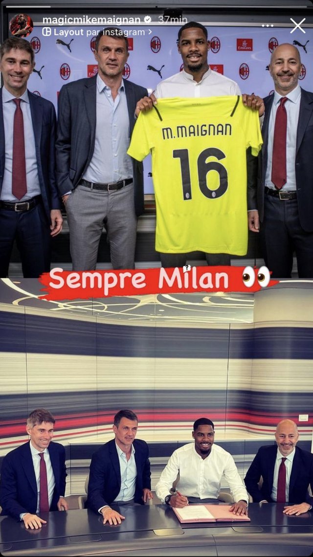 La publication Instagram de Maignan met le feu à l’AC Milan
