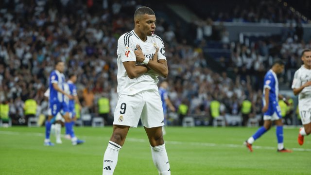 Kylian Mbappé avec le Real Madrid