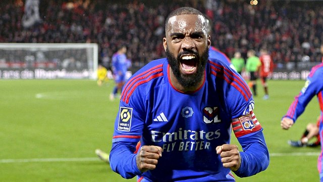 Alexandre Lacazette avec l'OL