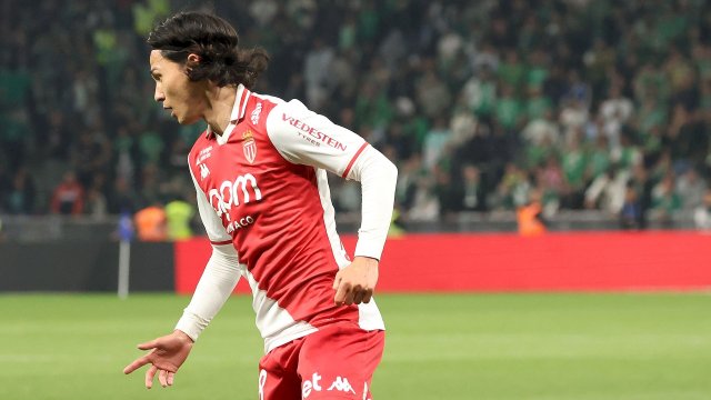 Takumi Minamino avec l'AS Monaco
