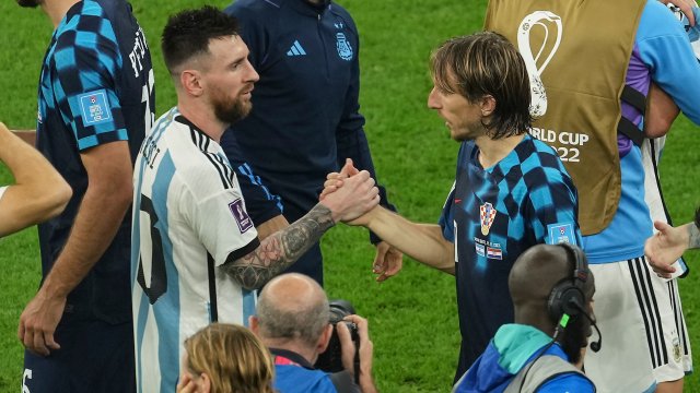 Leo Messi y Luka Modric