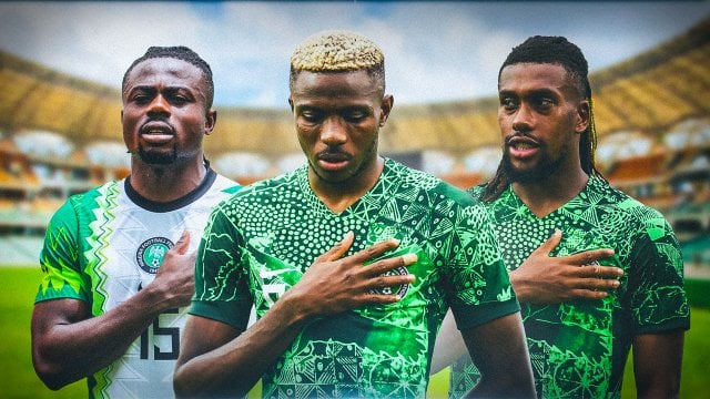 Simon, Osimhen et Iwobi avec le Nigeria