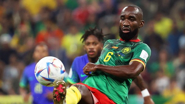 Nicolas Ngamaleu sous les couleurs du Cameroun à la Coupe du Monde 2022 au Qatar