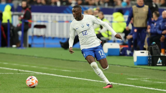 Randal Kolo Muani sous les couleurs de l'équipe de France