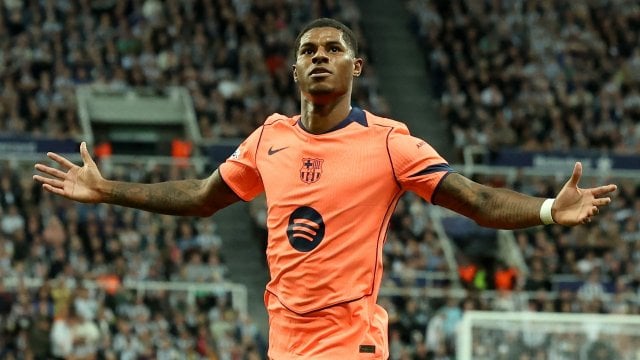 Marcus Rashford avec le FC Barcelone