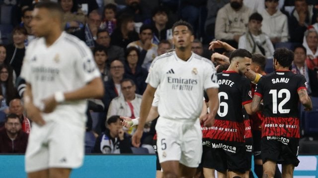 Majorque célèbre un but face au Real Madrid