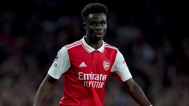 Bukayo Saka avec Arsenal