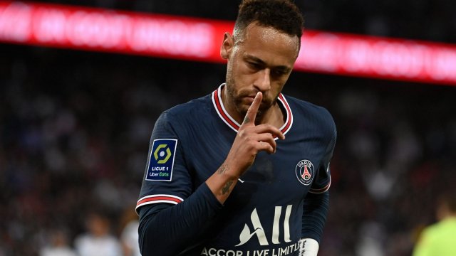 Neymar, buteur avec le PSG face à l'OM