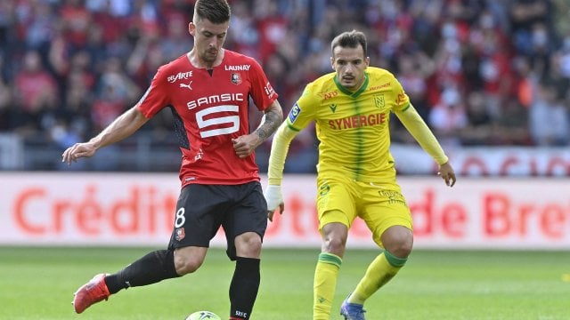 Baptiste Santamaria avec Rennes en Ligue 1