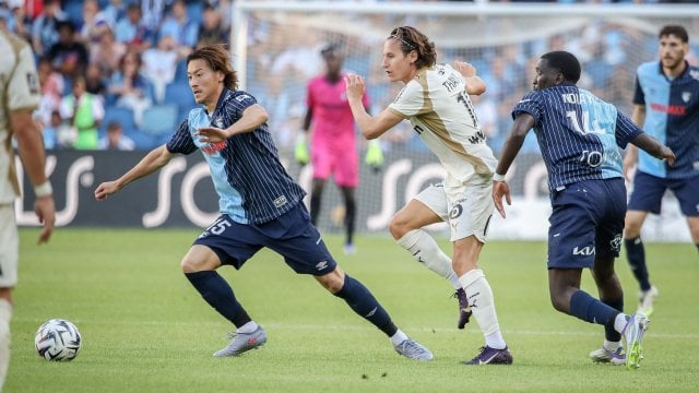 Ayumu Seko en action avec Le Havre.