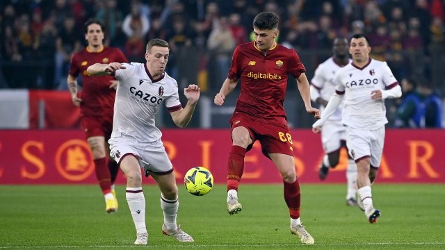 Benjamin Tahirovic avec l'AS Roma en Serie A