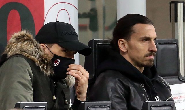 Mario Mandzukic et Zlatan Ibrhaimovic assistent à la défaite de Milan depuis les tribunes