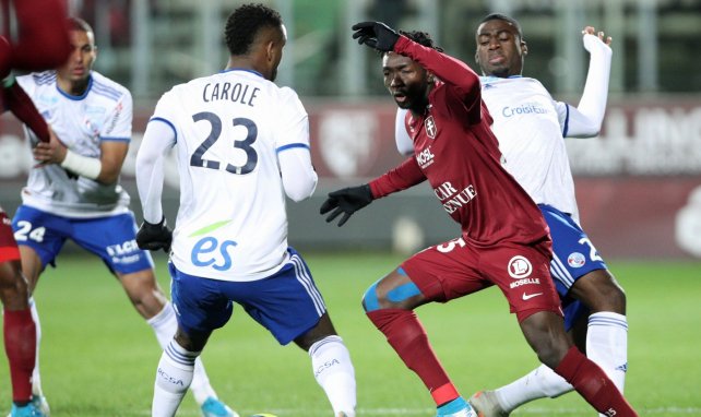 Adama Traoré du temps du FC Metz lors de la saison 2019/2020