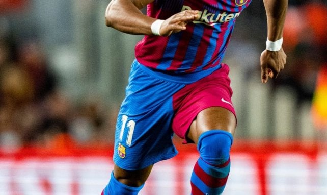 Adama Traoré en action avec le Barça