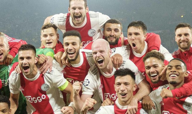 Les joueurs de l'Ajax Amsterdam tout sourire en Ligue des Champions