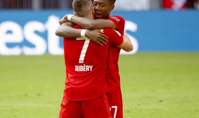 David Alaba avec Franck Ribéry sous les couleurs du Bayern Munich