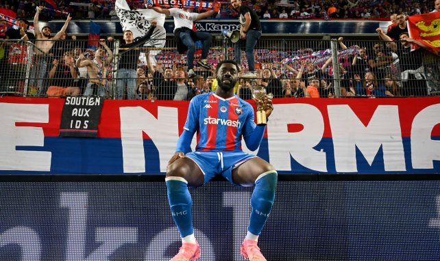 Alexandre Mendy sous les couleurs du SM Caen.