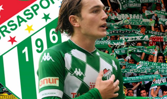 Ali Akman, l'avant-centre de Bursaspor