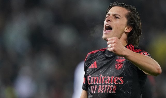 Álvaro Carreras sous les couleurs du SL Benfica.