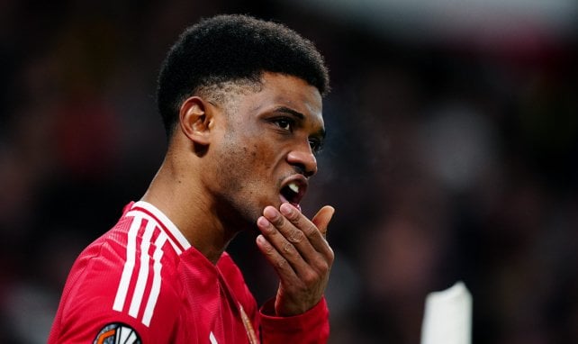Amad Diallo avec Manchester United