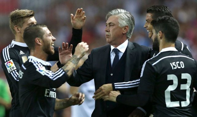 Carlo Ancelotti lorsqu'il entraînait le Real Madrid