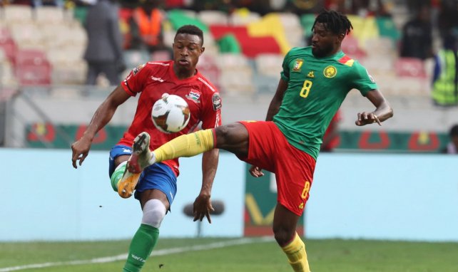 Franck Zambo Anguissa en action avec le Cameroun. 