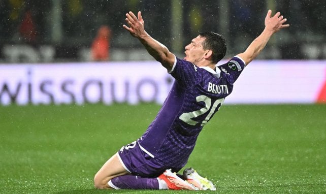 Andrea Belotti avec la Fiorentina