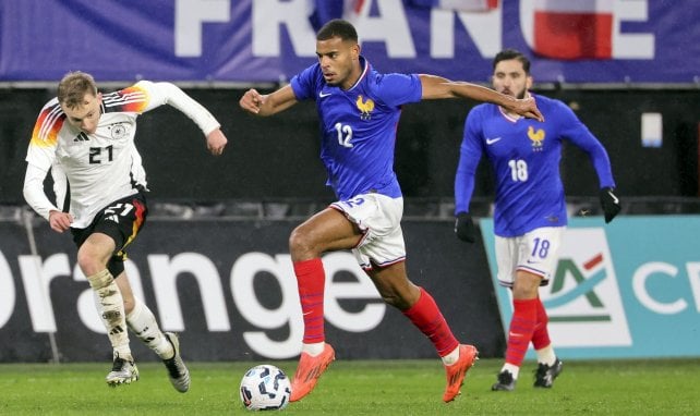 Andy Diouf avec l'équipe de France Espoirs