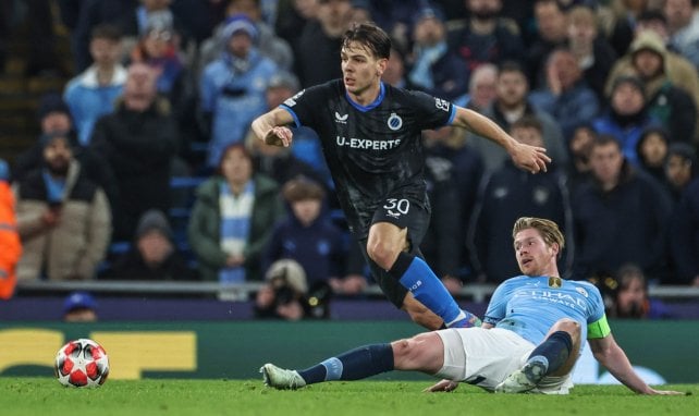 Ardon Jashari en Ligue des Champions face à Manchester City.