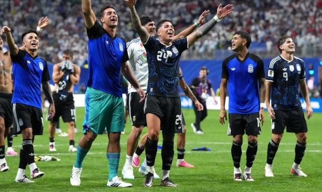 Les joueurs argentins lors des célébrations