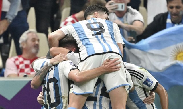 Les Argentins célèbrent un but