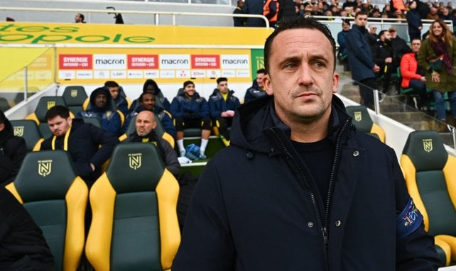 Pierre Aristouy sur le banc du FC Nantes