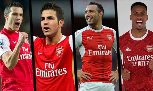 Van Persie, Fabregas, Cazorla et Gabriel sous le maillot d'Arsenal