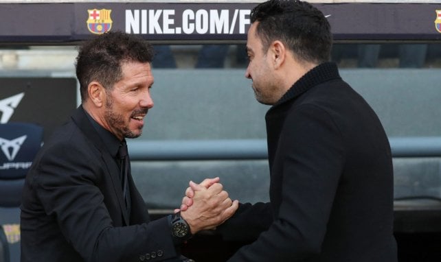 Diego Simeone et Xavi