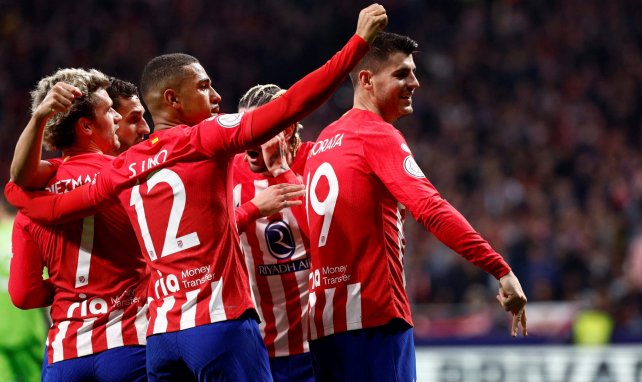 Les joueurs de l'Atlético de Madrid célèbrent un but