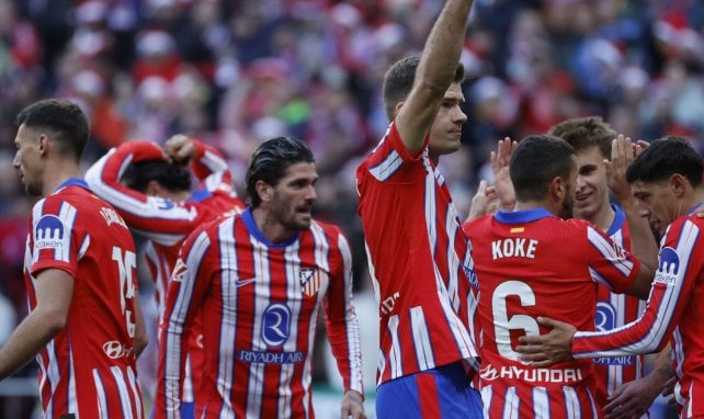 Sorloth célèbre le but de la victoire de l'Atlético face à Getafe