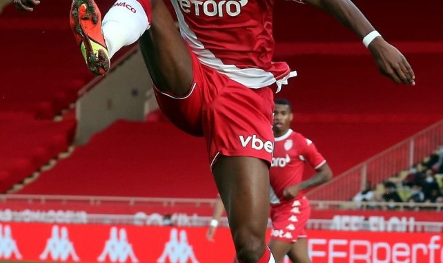 Aurélien Tchouaméni avec l'AS Monaco en Ligue 1