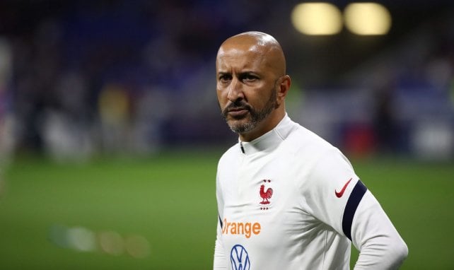 Bachir Nehar lors d'entrainement de l'Equipe de France